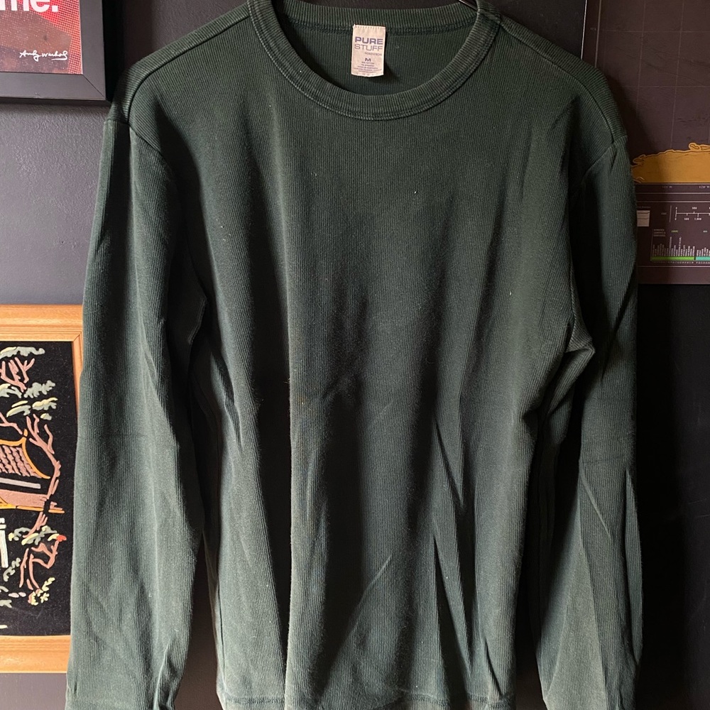 Forest Green “PURE STUFF”
Mens Sweater